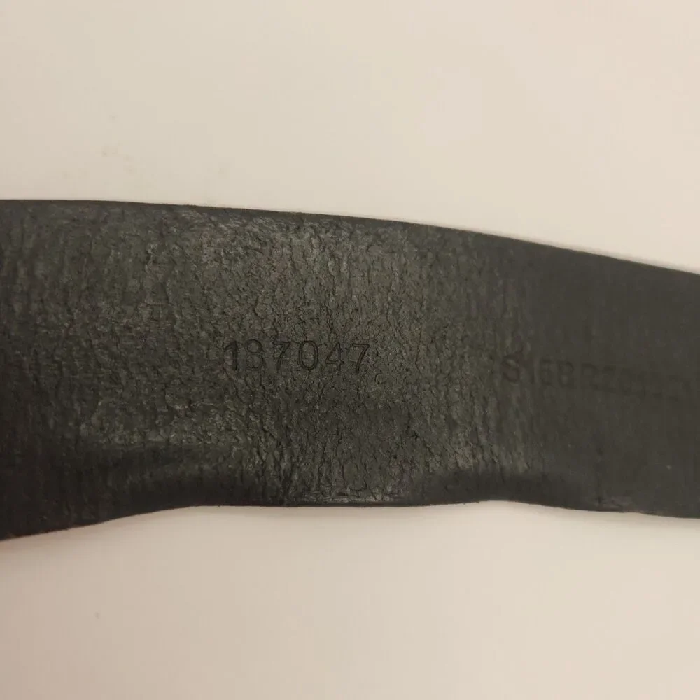 ROUNDTREE & YORKE 36 Black Leather Work Belt Black Buckle